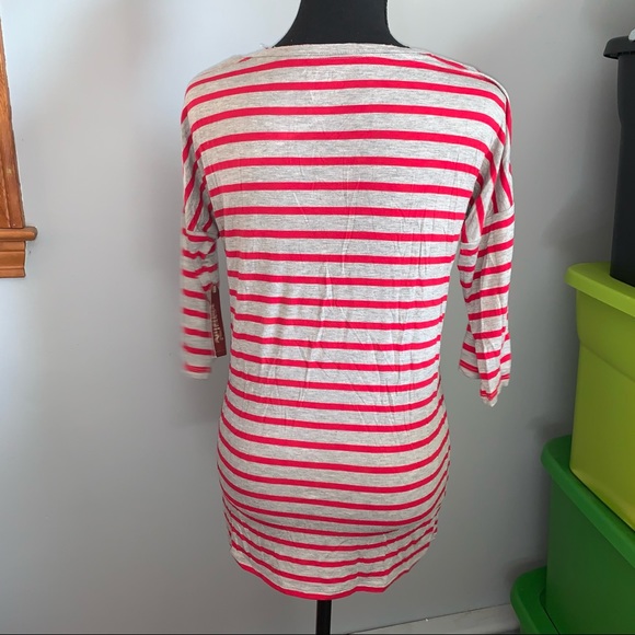 NWT Arizona half sleeve striped pocket T-shirt L - Picture 3 of 4